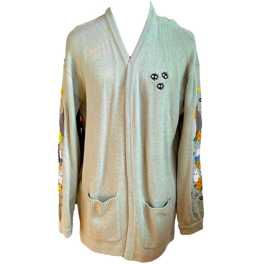 NWT Her Universe Studio Ghibli My Neighbor Totoro Embroidered Open Cardigan - Picture 3 of 9